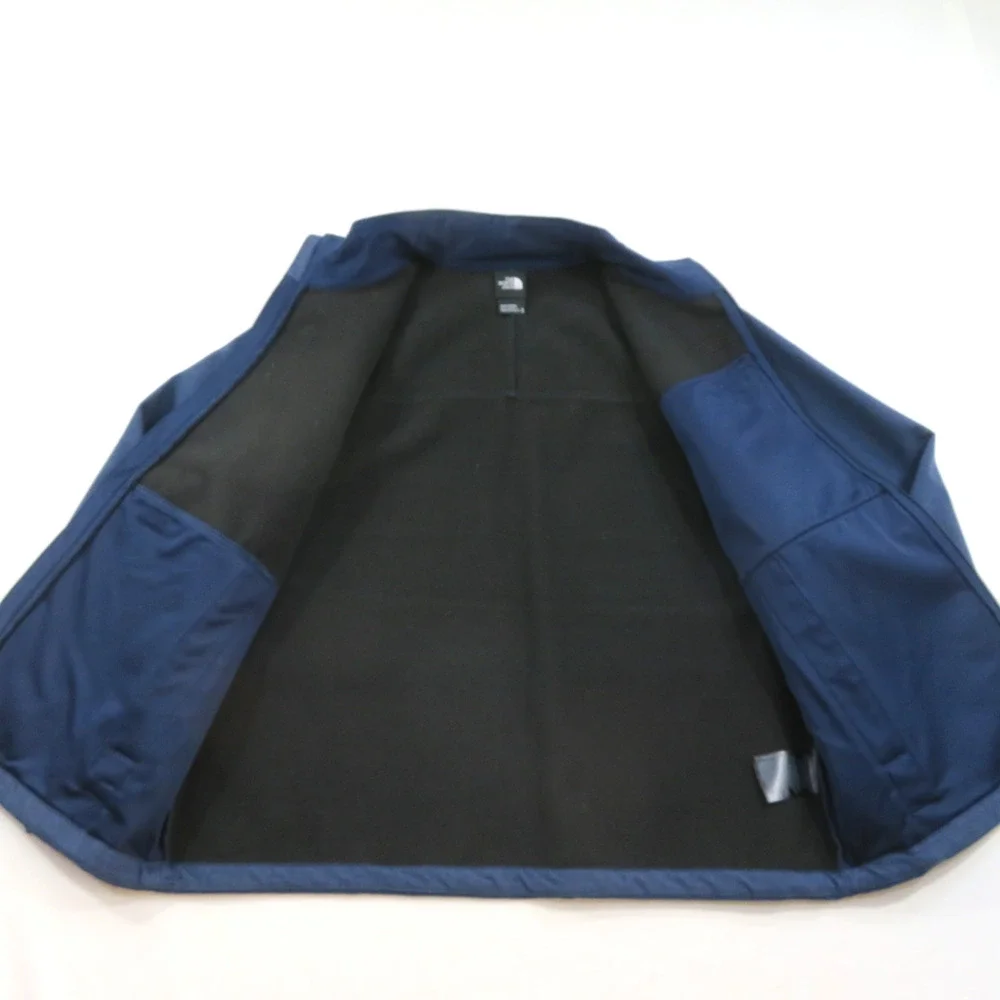 The North Face Apex Soft Shell Jacket Mens Blue Sz XL Fleece lined